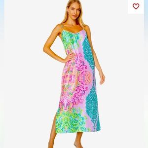 Lilly Bellalyn satin midi